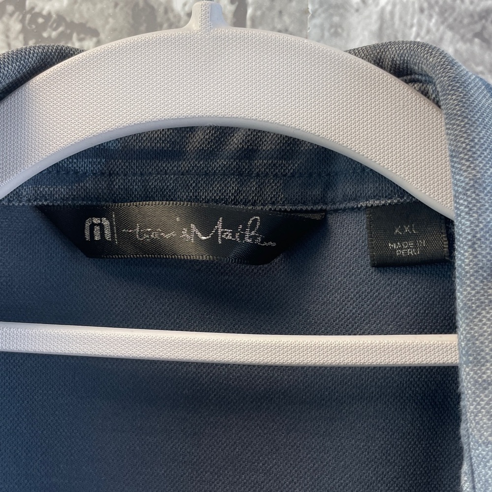 Travis Mathew Dark Blue Camouflage Polo - Picture 3 of 6